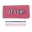 Металлический гребень для животных Utsumi Wide Quarter Pink Line 13,3 см - 2