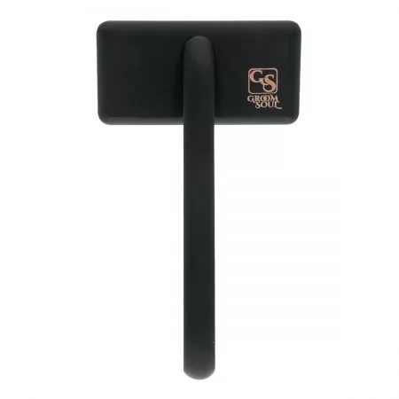 Фото Мала пуходерка для тварин з середніми зубцями Groom Natural Series Soft Pins Black - 6