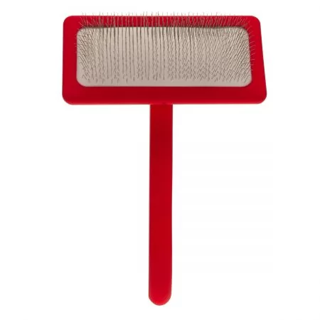 Фото Пуходерка для животных со средними зубцами Groom Soul Natural Series Soft Pins Red - 1