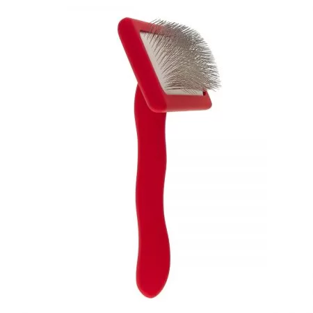 Фото Пуходерка для животных со средними зубцами Groom Soul Natural Series Soft Pins Red - 8