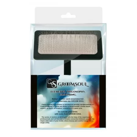 Фото Пуходерка для животных со средними зубцами Groom Soul Natural Series Soft Pins Black - 9