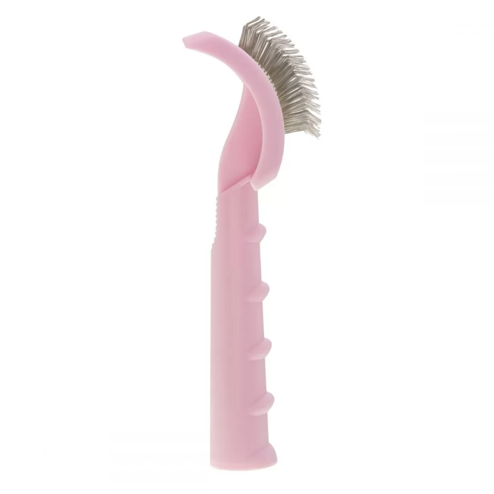 Характеристики Пуходерка для тварин з м'якими зубцями Groom Soul Pro Series Soft Long Pins Pink - 4