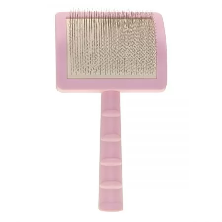 Фото Велика пуходерка для тварин з м'якими зубцями Groom Soul Pro Series Soft Long Pins Pink - 1