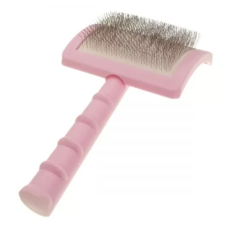 Фото Велика пуходерка для тварин з м'якими зубцями Groom Soul Pro Series Soft Long Pins Pink - 5