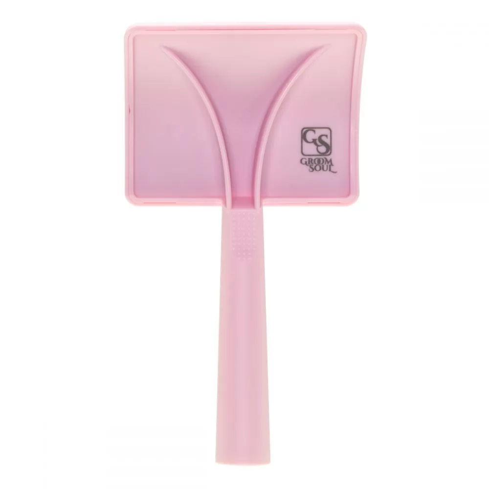 Відгуки на Велика пуходерка для тварин з м'якими зубцями Groom Soul Pro Series Soft Long Pins Pink - 7