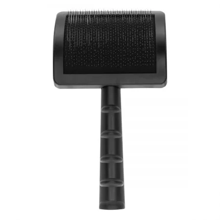 Фото Велика пуходерка для тварин з жорсткими зубцями Groom Soul Pro Series Hard Pins Black - 1