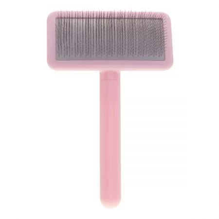 Фото Мала пуходерка для тварин з середніми зубцями Groom Soul Basic Series Soft Pins Pink - 1