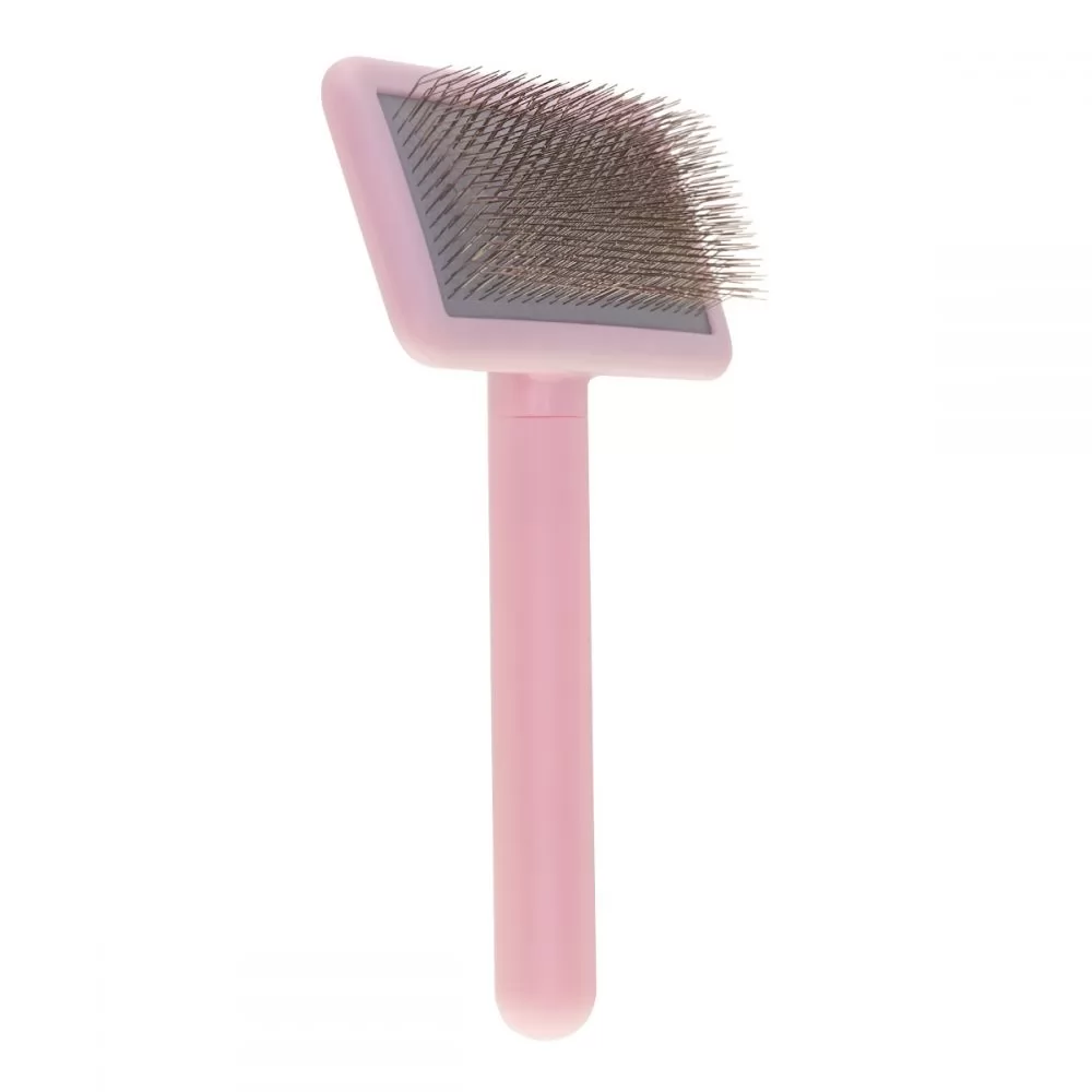 З Мала пуходерка для тварин з середніми зубцями Groom Soul Basic Series Soft Pins Pink купують: - 8