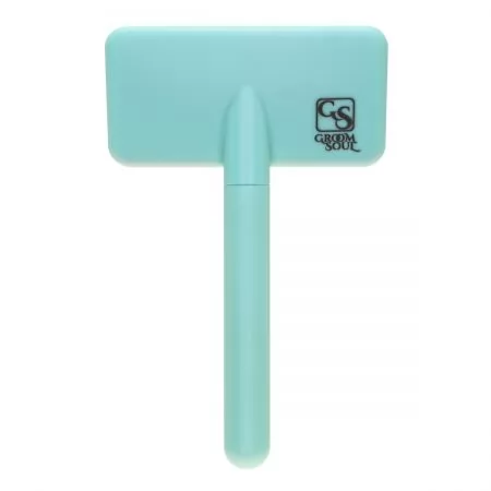 Фото Мала пуходерка для тварин з середніми зубцями Groom Soul Basic Series Soft Pins Mint - 7