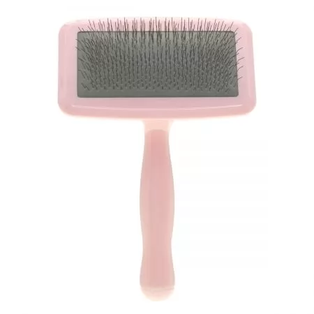 Фото Малая пуходерка для животных с жесткими зубцами Groom Soul Basic Series Air Cushion Pink - 1