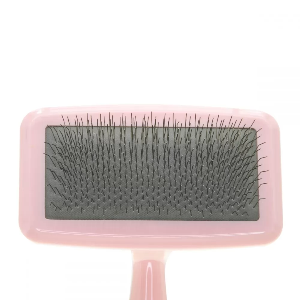 Характеристики Мала пуходерка для тварин з жорсткими зубцями Groom Soul Basic Series Air Cushion Pink - 2