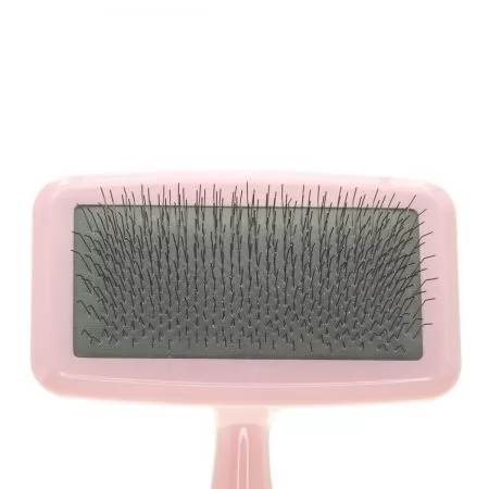 Фото Малая пуходерка для животных с жесткими зубцами Groom Soul Basic Series Air Cushion Pink - 2