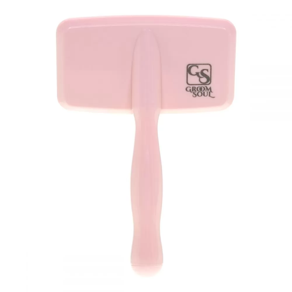 Характеристики Мала пуходерка для тварин з жорсткими зубцями Groom Soul Basic Series Air Cushion Pink - 8