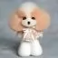 Шерсть манекена головы для Mr Jiang Teddy Head Model Champagne And White - 1