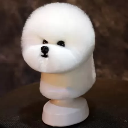 Фото Шерсть манекена головы для Mr Jiang Bichon Head White - 1