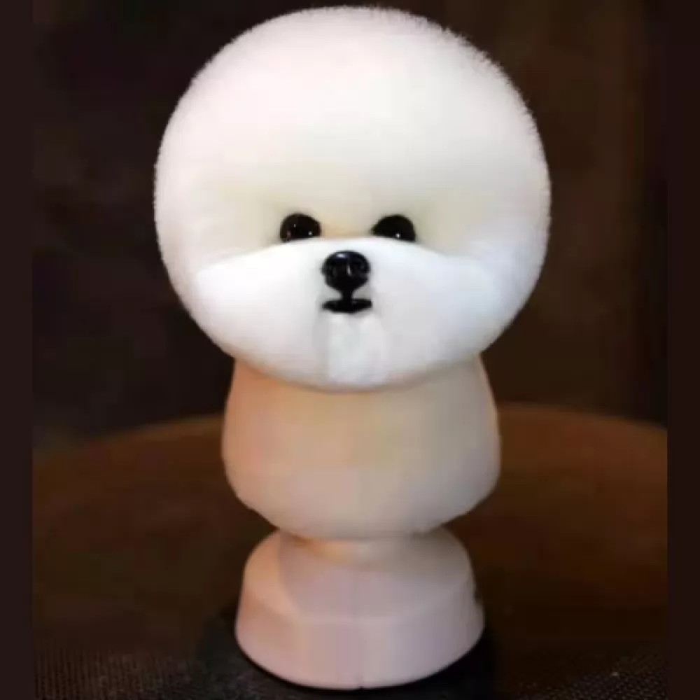 З Шерсть манекена голови для Mr Jiang Bichon Head White купують: - 2