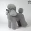 Характеристики Шерсть всього тіла для манекена Mr Jiang Toy Poodle Model Grey - 1