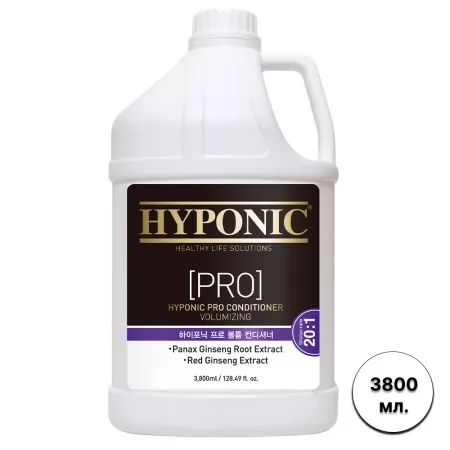 Фото Увлажняющий кондиционер для объема шерсти собак Hyponic Pro Conditioner Volumizing 3800 мл. - 1