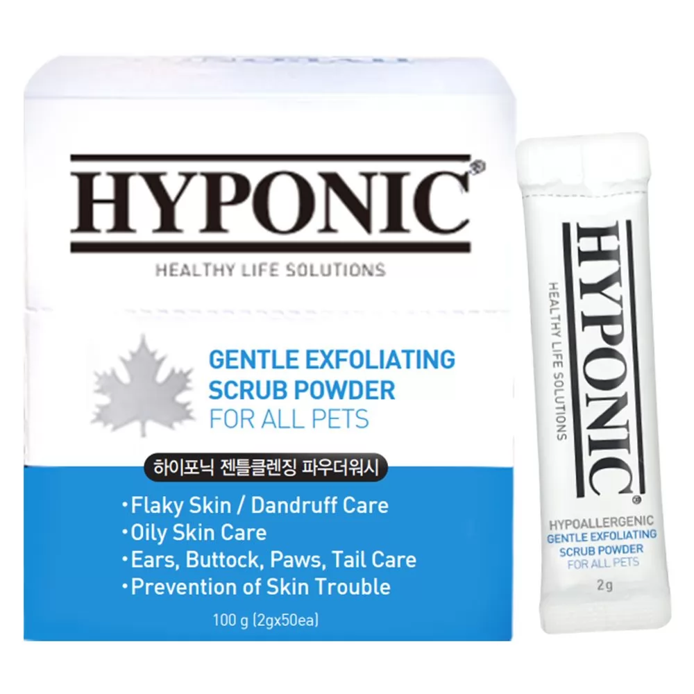 Отшелушивающий скраб для животных Hyponic Gentle Exfoliating Scrub Powder 50 шт по 2 г.