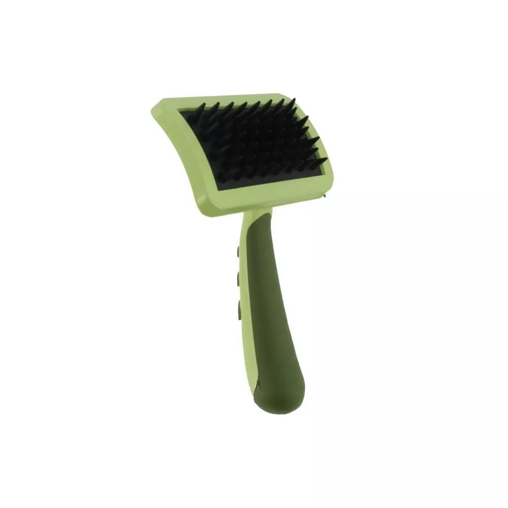 Силіконова щітка у вигляді пуходерки Safari Massage Brush - 4